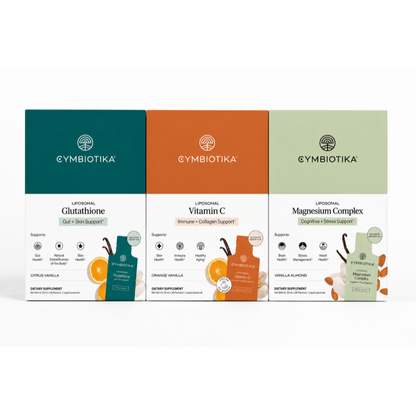 CYMBIOTIKA Advanced Absorption Health Trio – Glutathione, Vitamin C & Magnesium Complex